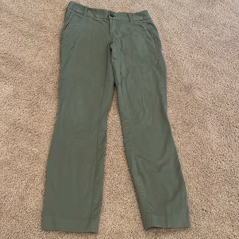 Green J. crew pants